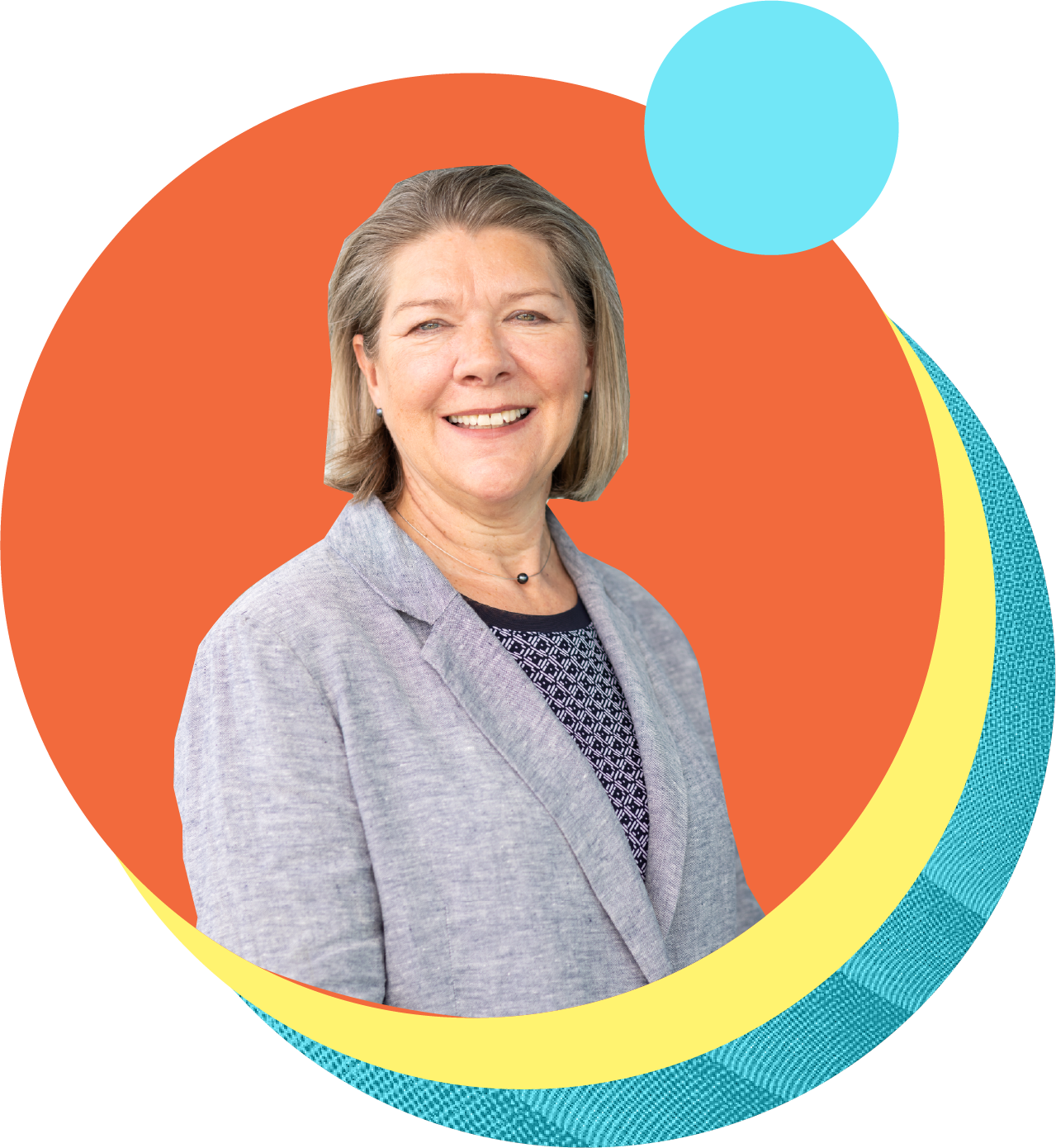 A headshot photo of woman, Jane Lady Gibson